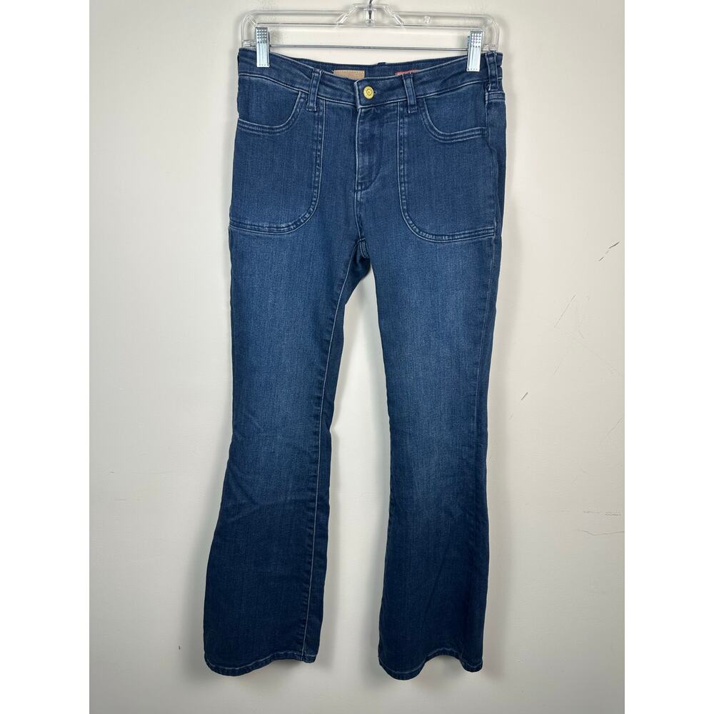 Pilcro Women's Jeans Size 26 High Rise Dark Wash Flare GUC Anthropologie
